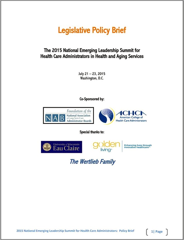 Policy Brief Template For Technology Download