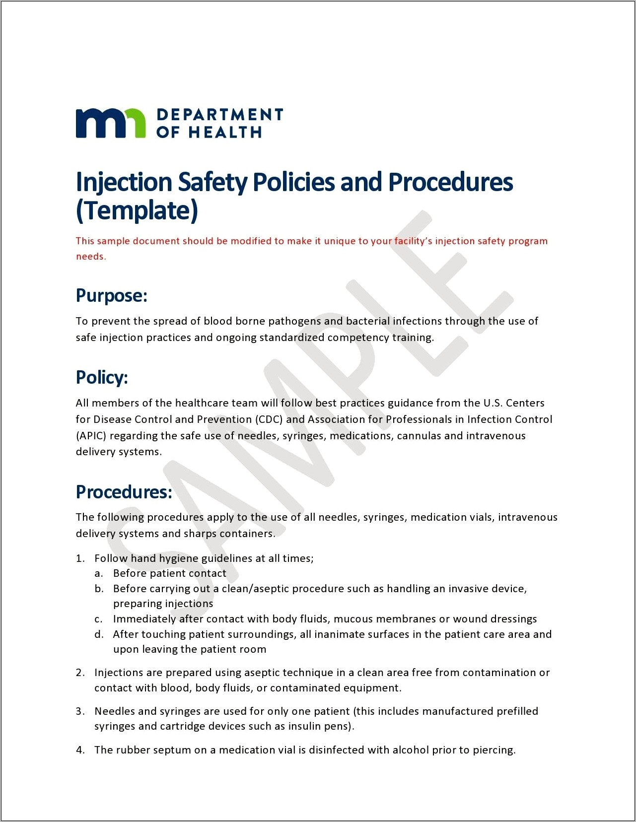 Policy Procedure Manual Template Free Download