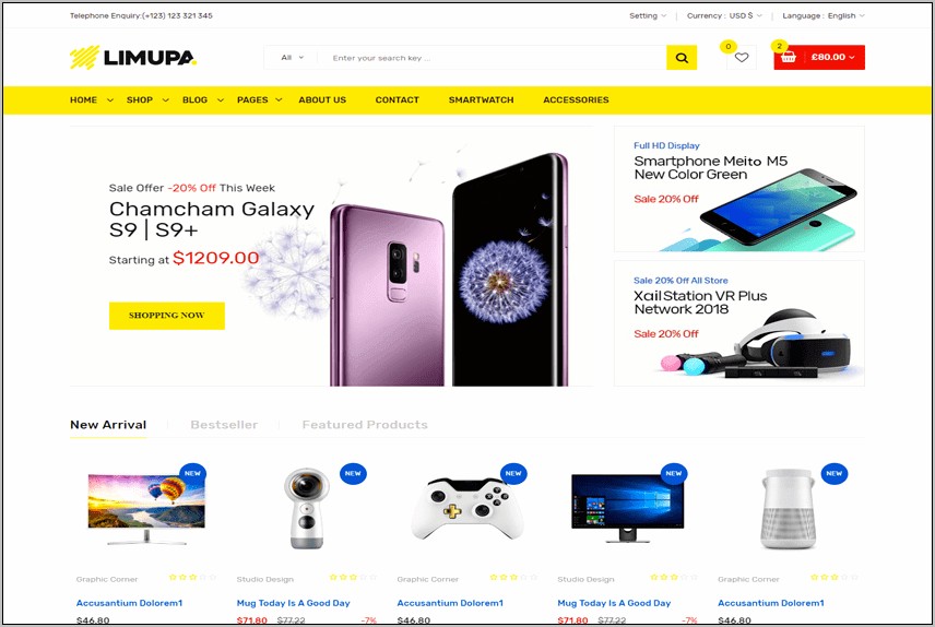 Polishop Responsive Ecommerce Html Template Free Download