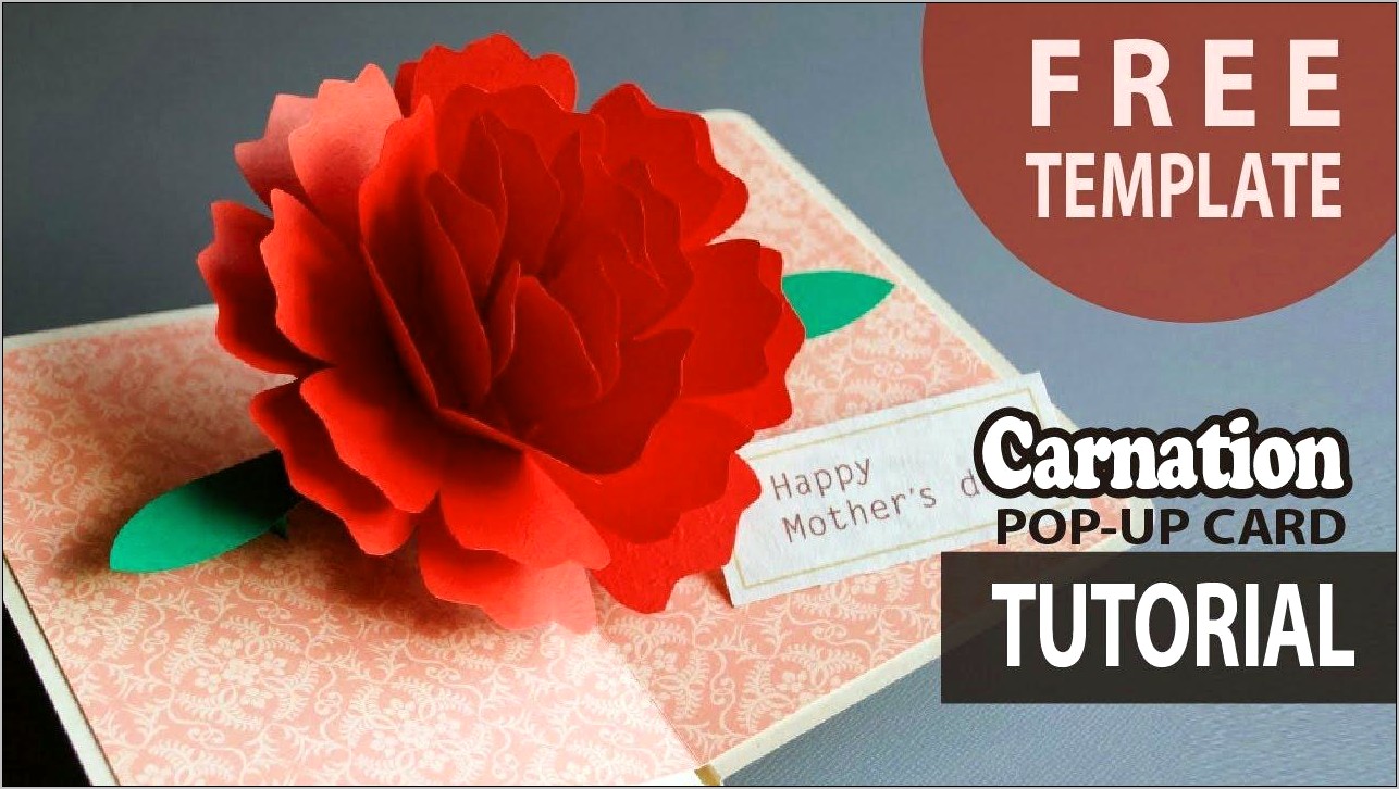 Pop Up Card Mothers Day Templates Free