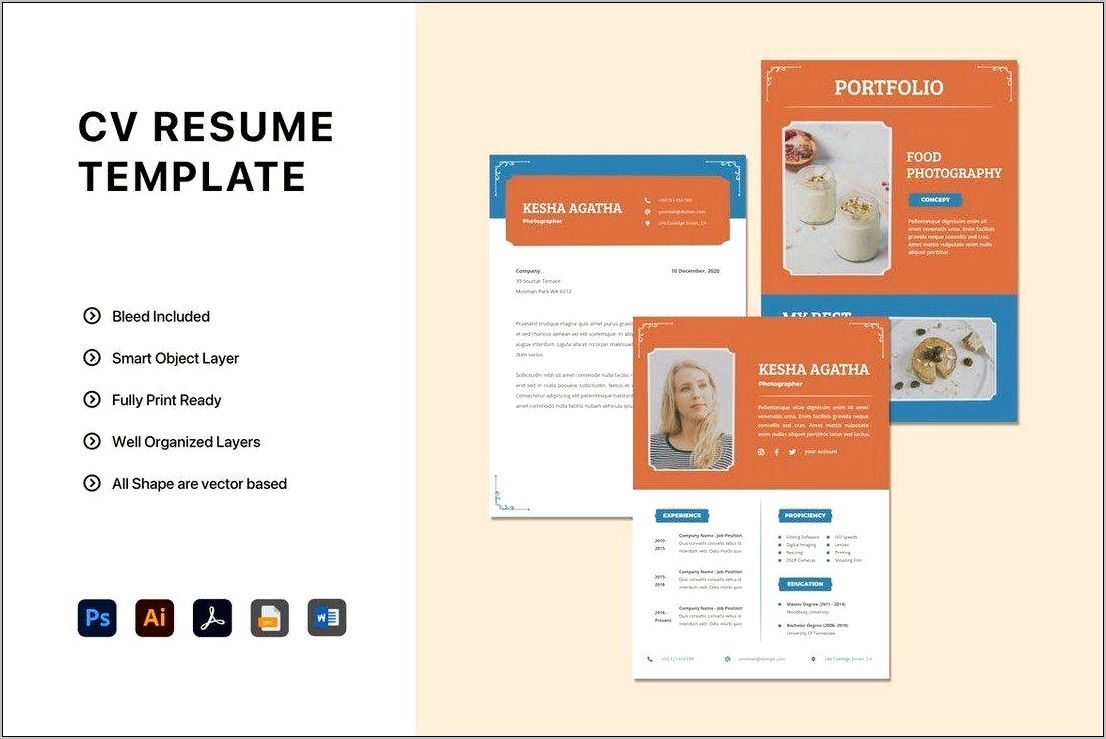 Portfolio Book Template Free Download Microsoft Word