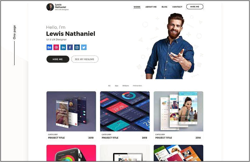 Portfolio Web Design Templates Free Download