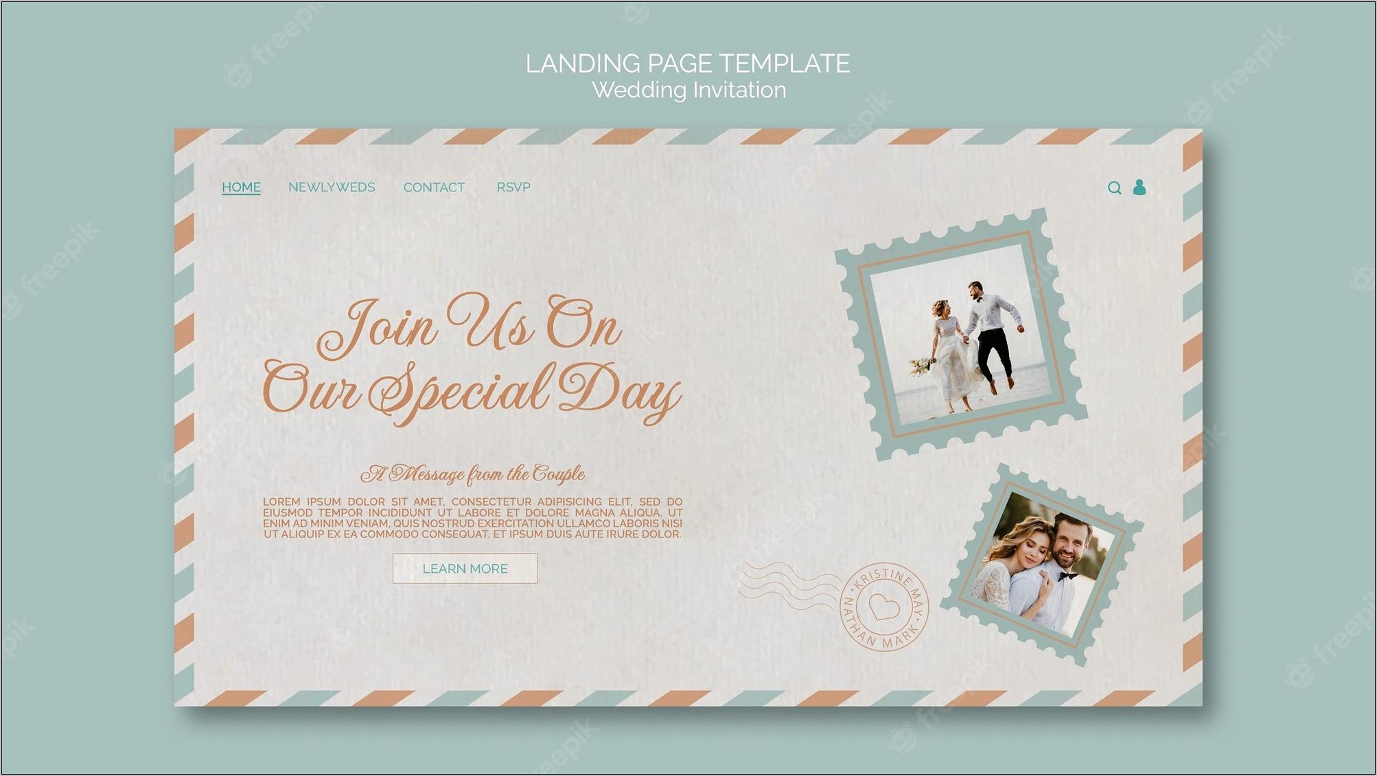 Postcard Invitation Template Psd Free Download