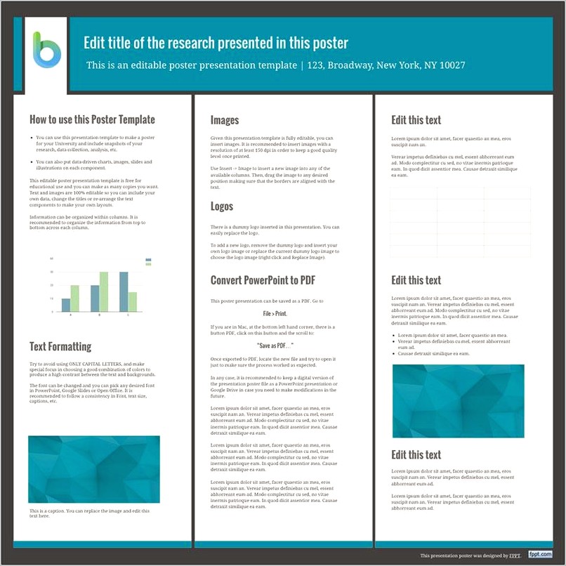 Poster Presentation Template 48x36 Free Download