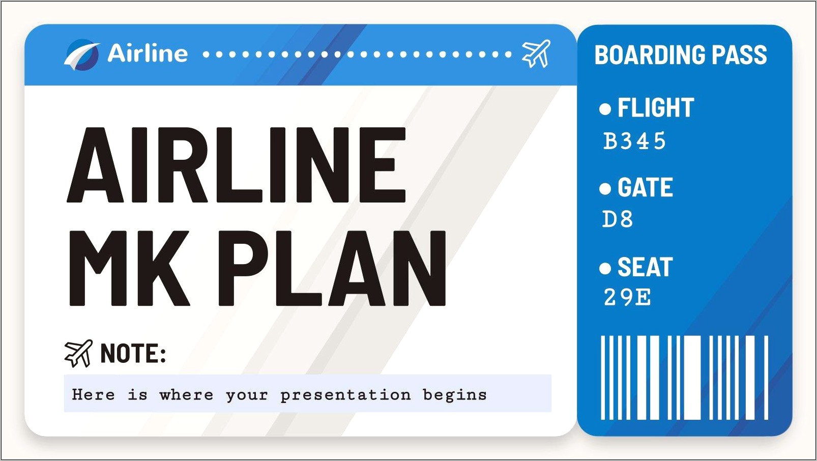 Power Point Template Airplanes Free Download