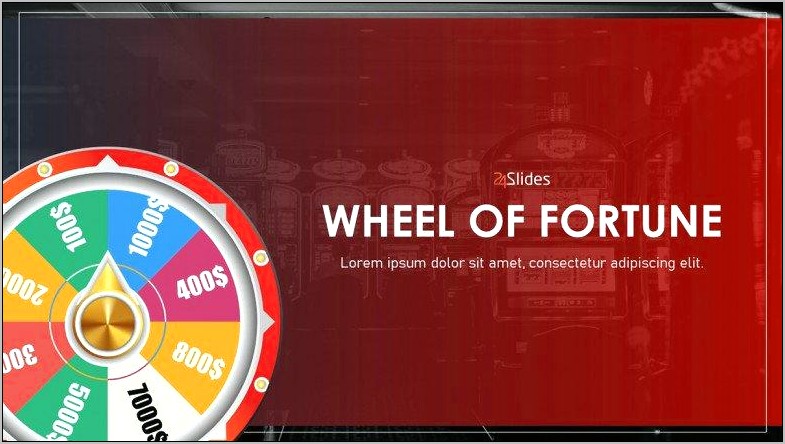 Powerpoint Game Templates Free Wheel Of Fortune