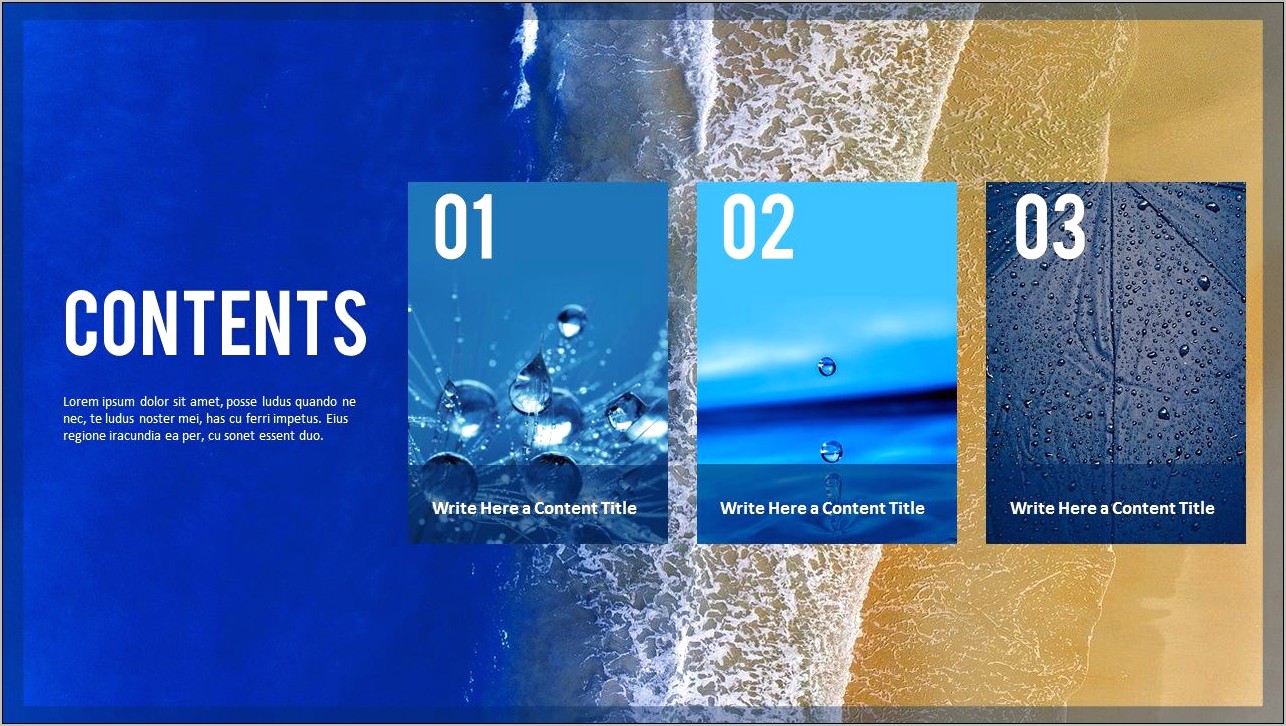 Powerpoint Poster Templates Free Download Water