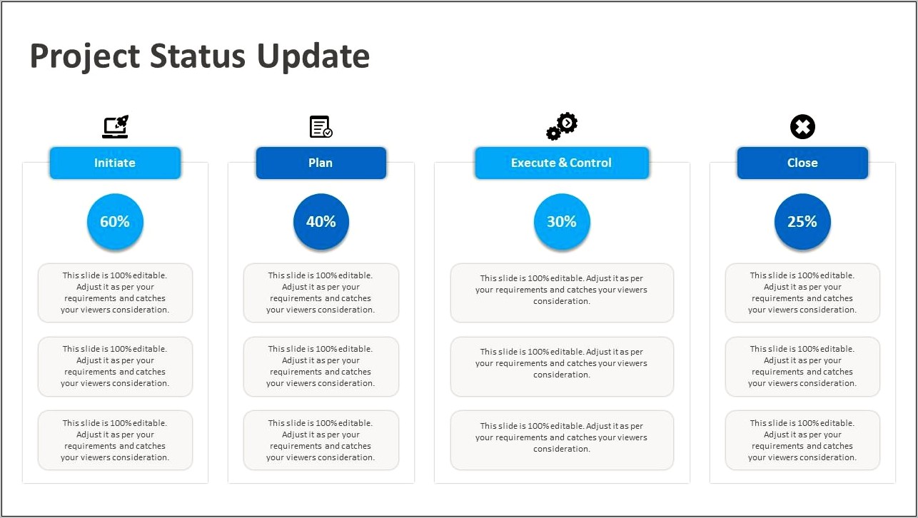 Powerpoint Project Status Report Template Ppt Free