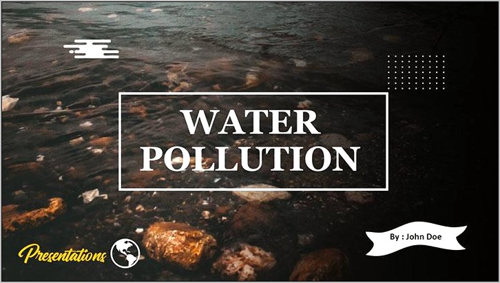 Ppt Templates Free Download For Water Pollution