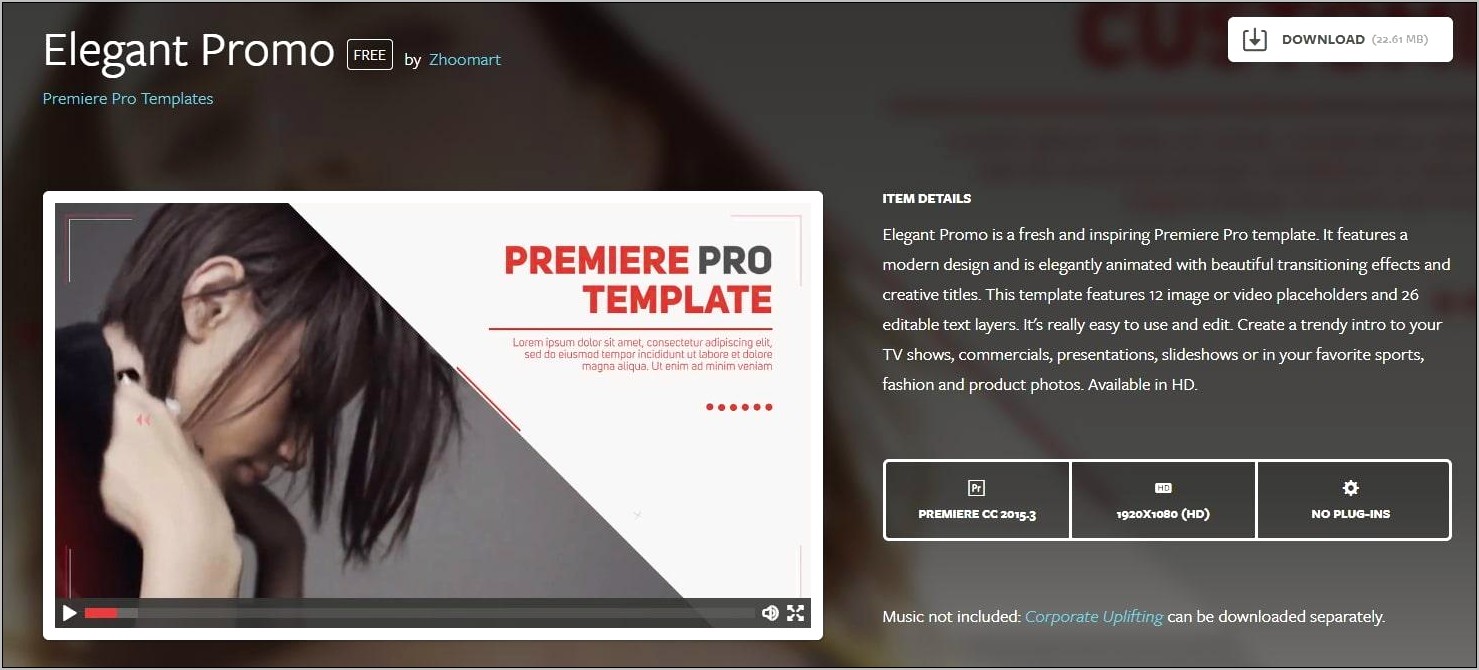 Premiere Pro Cc Title Templates Download