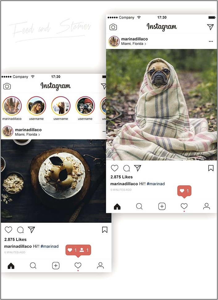 Premium Instagram Mockup Template 2019 Psd Free