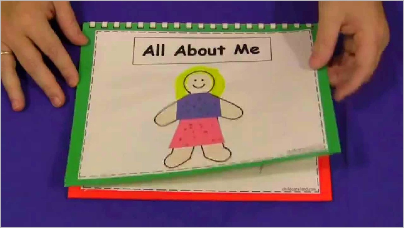 Preschool All About Me Book Free Template