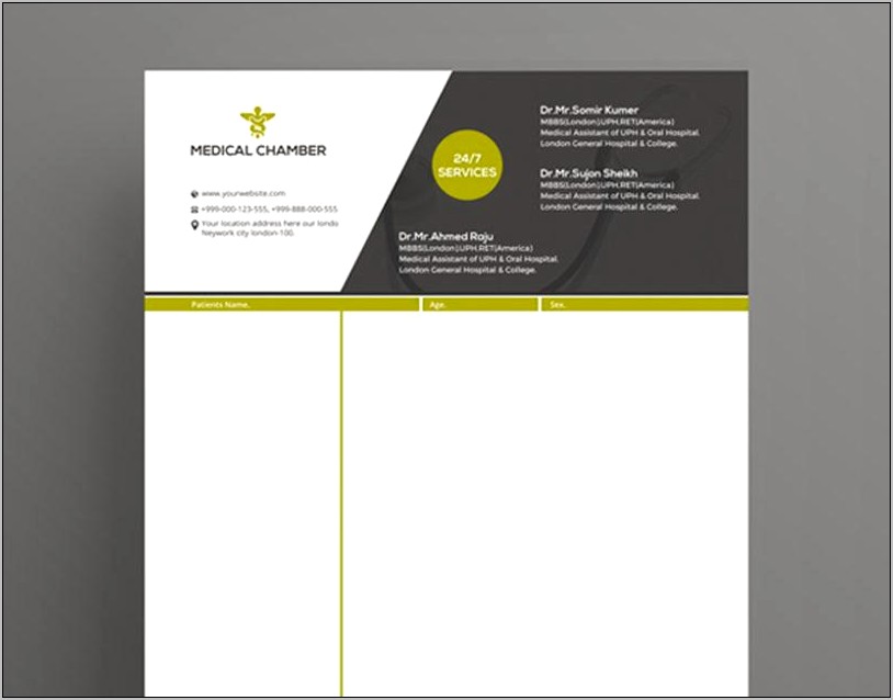 Prescription Pad Template Microsoft Word Free Download