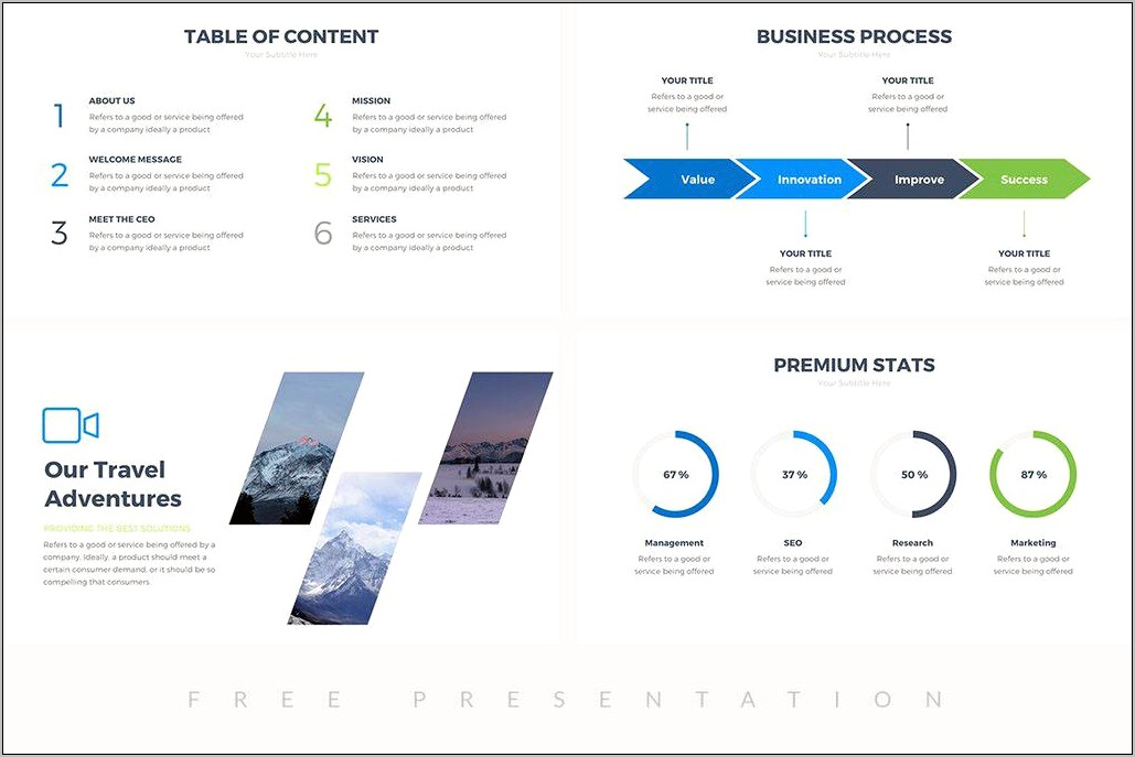 Presentation Deck Of The Product Template Free