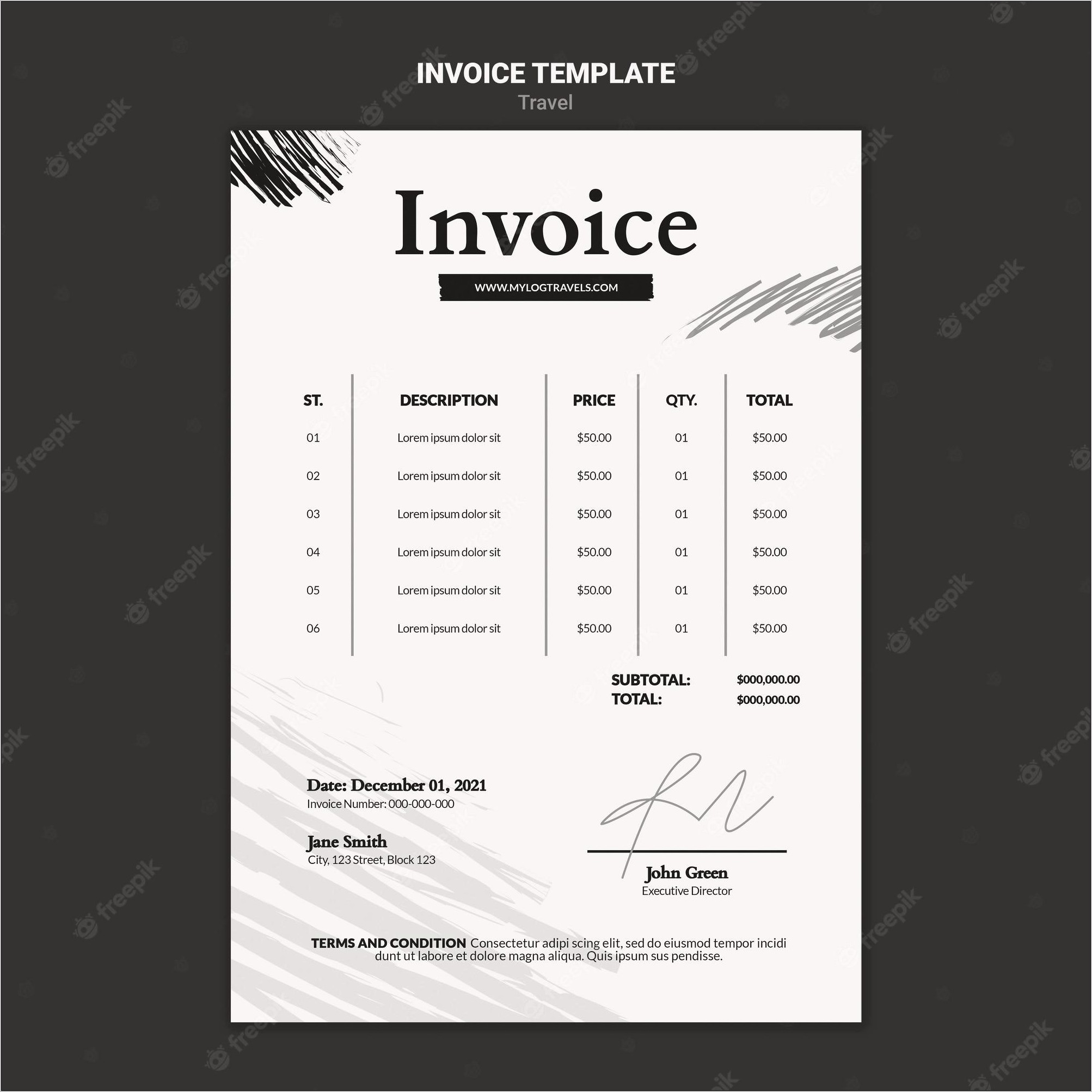 Price List Template With Images Free Download