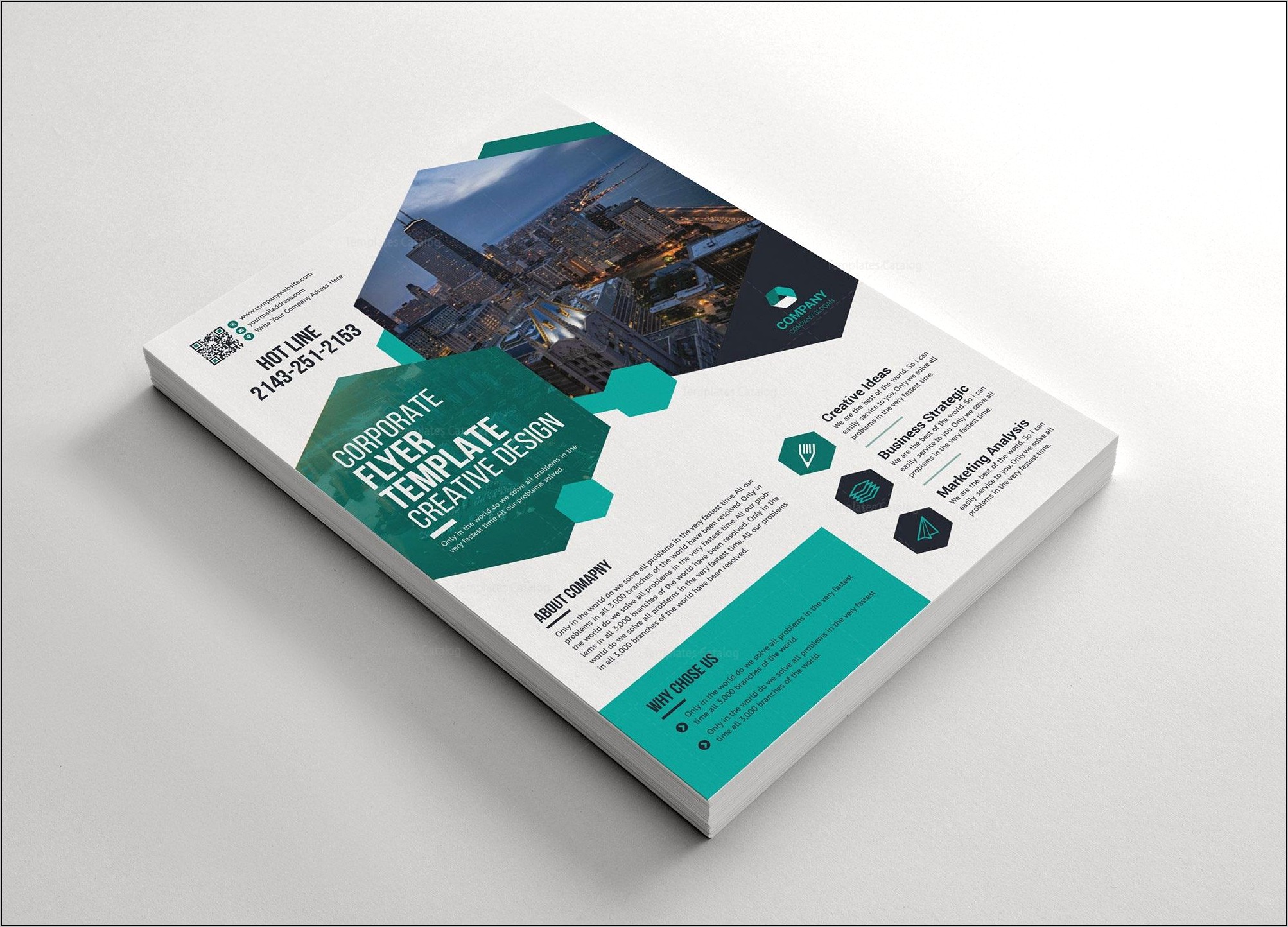 Print Flyer Quarter Page Template Psd Free