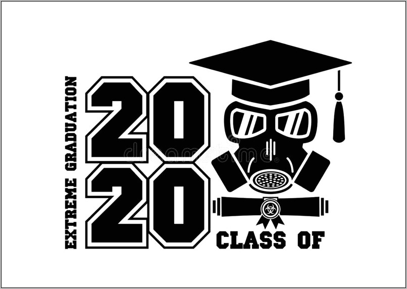 Print Free Black And White Graduation Card Template