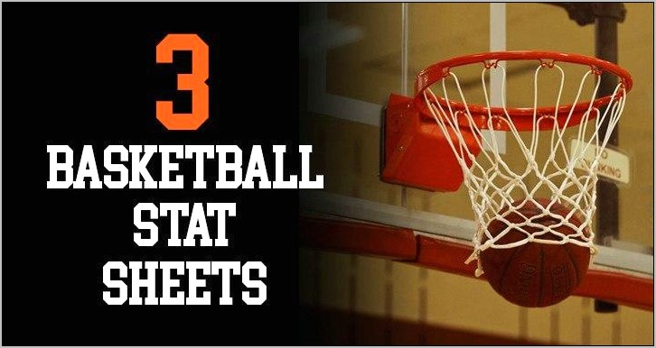 Printable Basketball Stat Sheet Game Free Template