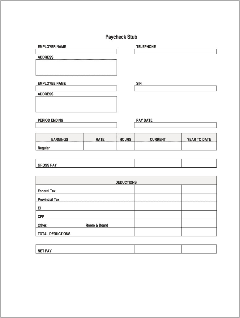 Printable Check Templates I Can Download Adp