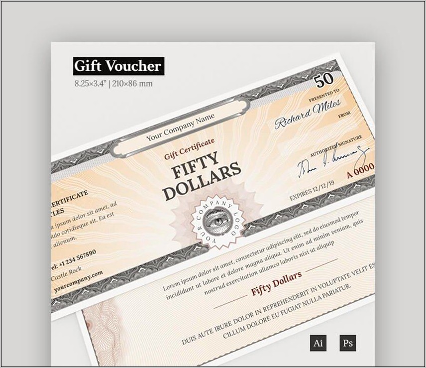 Printable Gift Certificates Templates Free Gun Club Membership