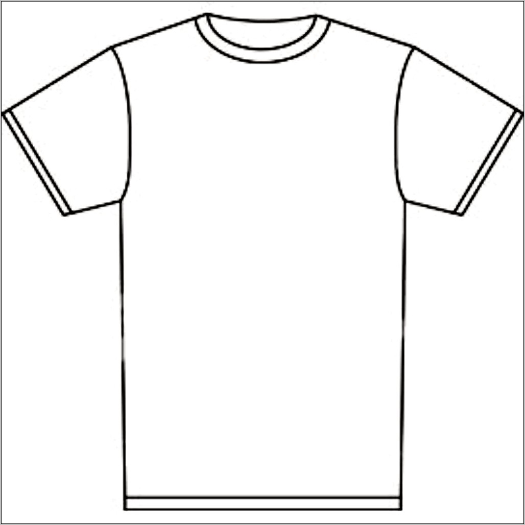 Printable T Shirt Template For Illustrator Free Download