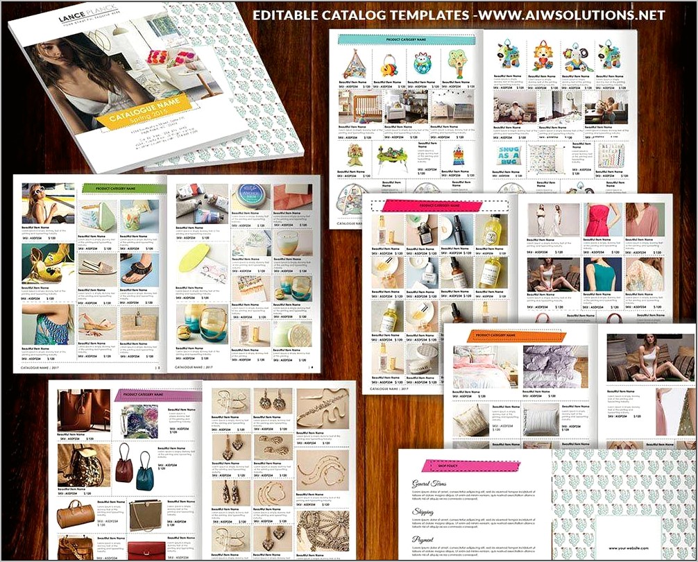 Product Catalog Template Free Download Word For Kids