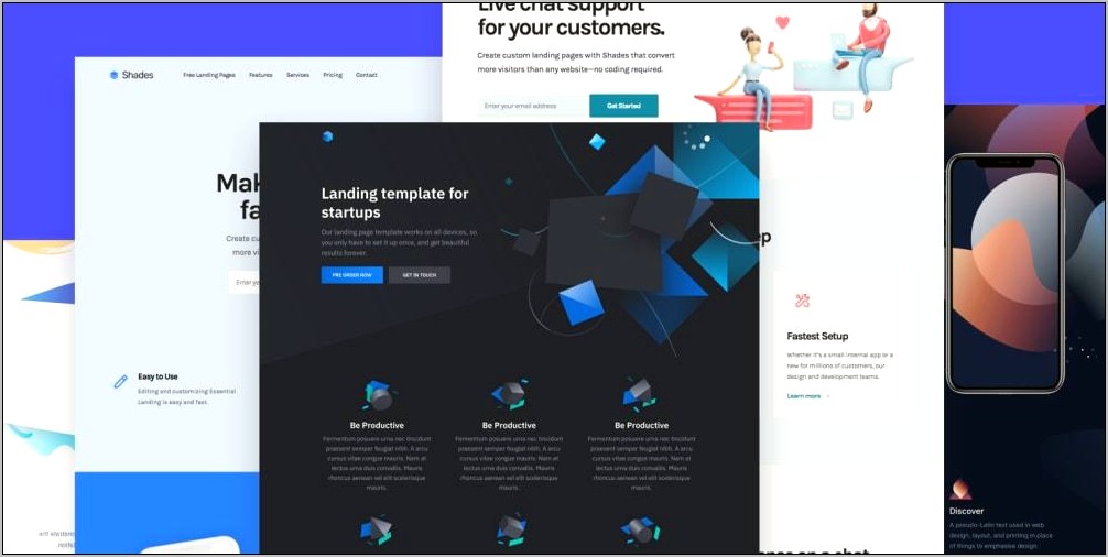 Product Landing Page Template Free Download