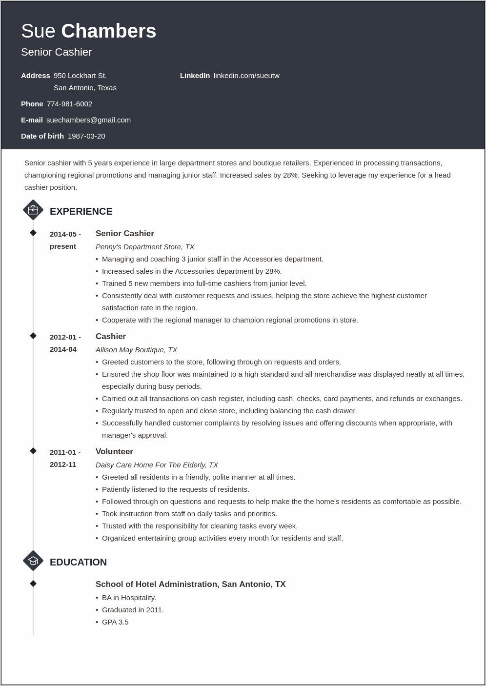 Product Stocker Job Description Resume