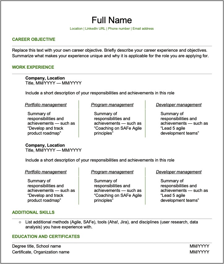 Production Manager Resume Objective Examples