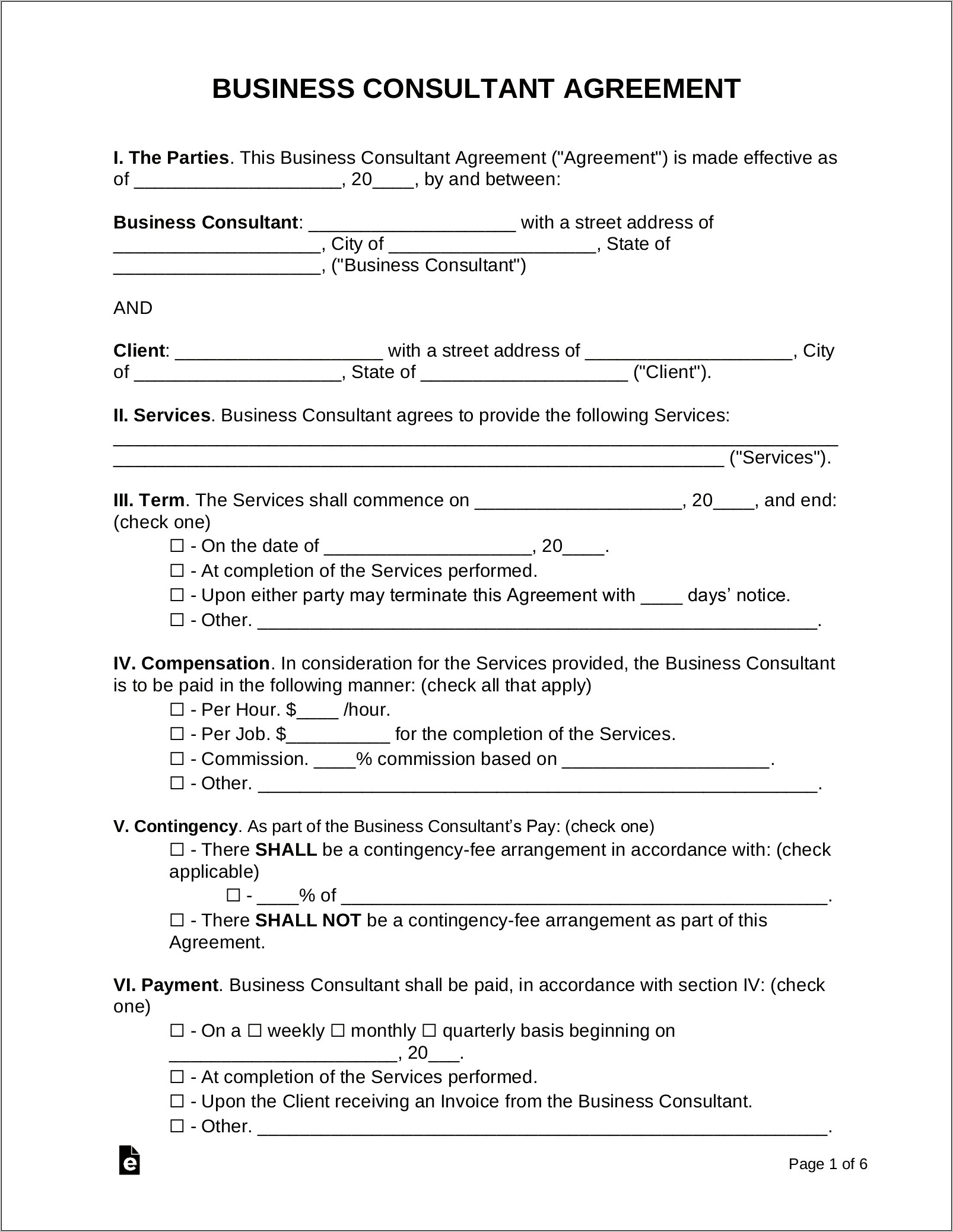 Professional Consulting Agreement Template Doc Free Download