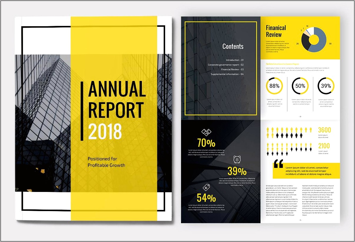 Professional Report Cover Page Template Download