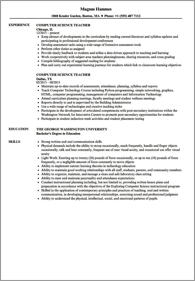 Professional Resume Objective For Scientists