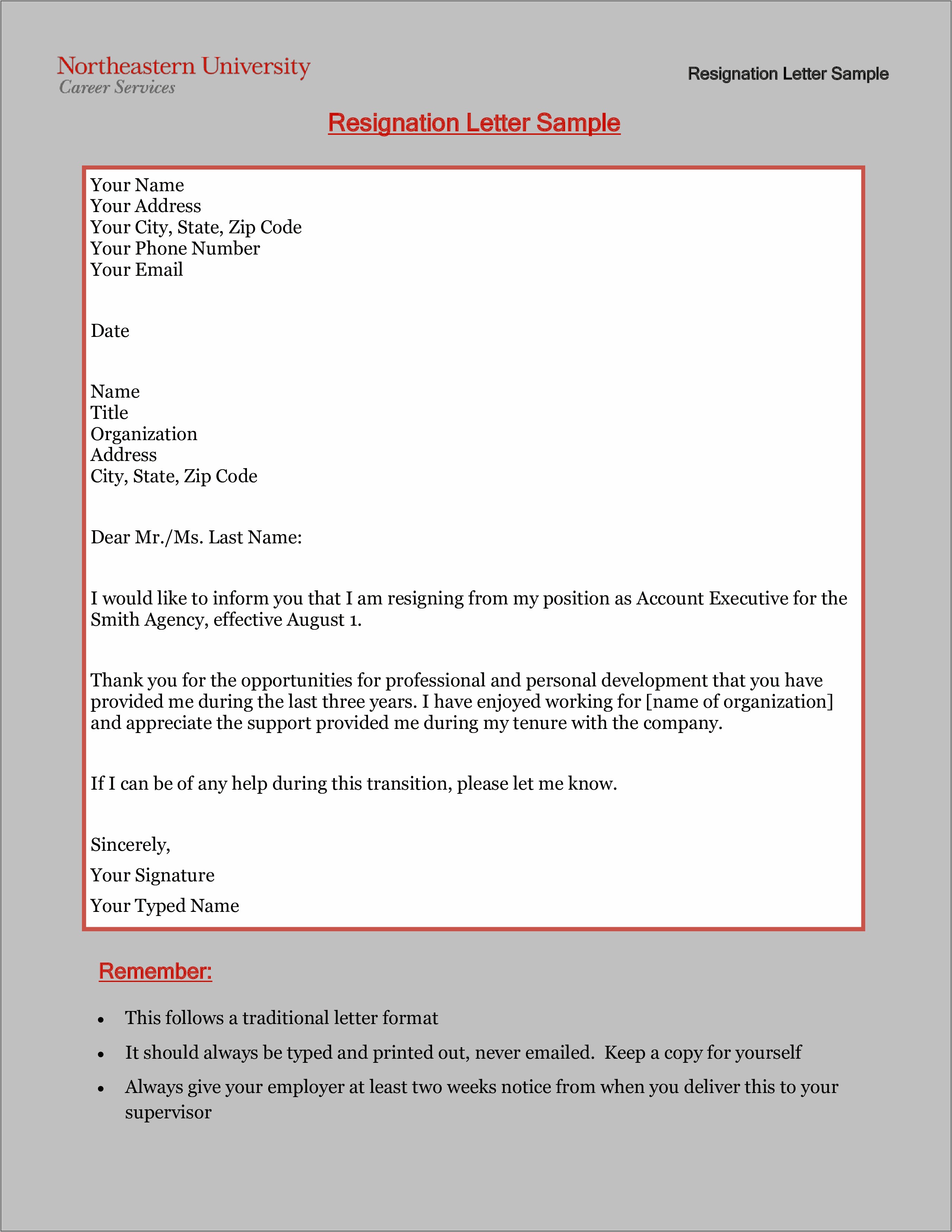 Professional Scheduling Coordinator Resignation Template Free Downloads