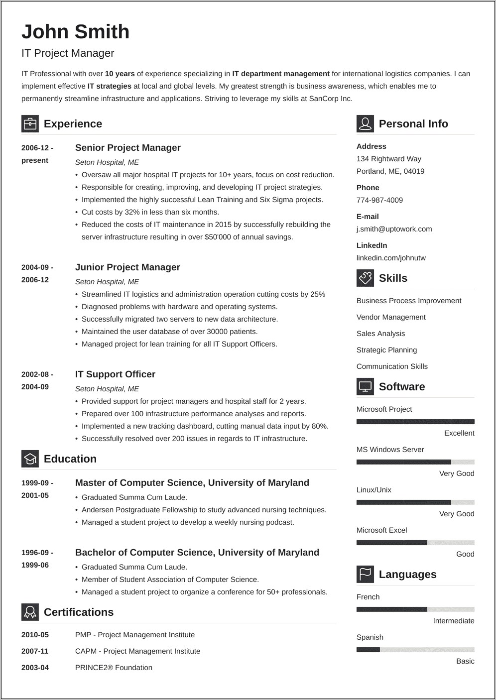 Project Coordinator Resume Sample Australia