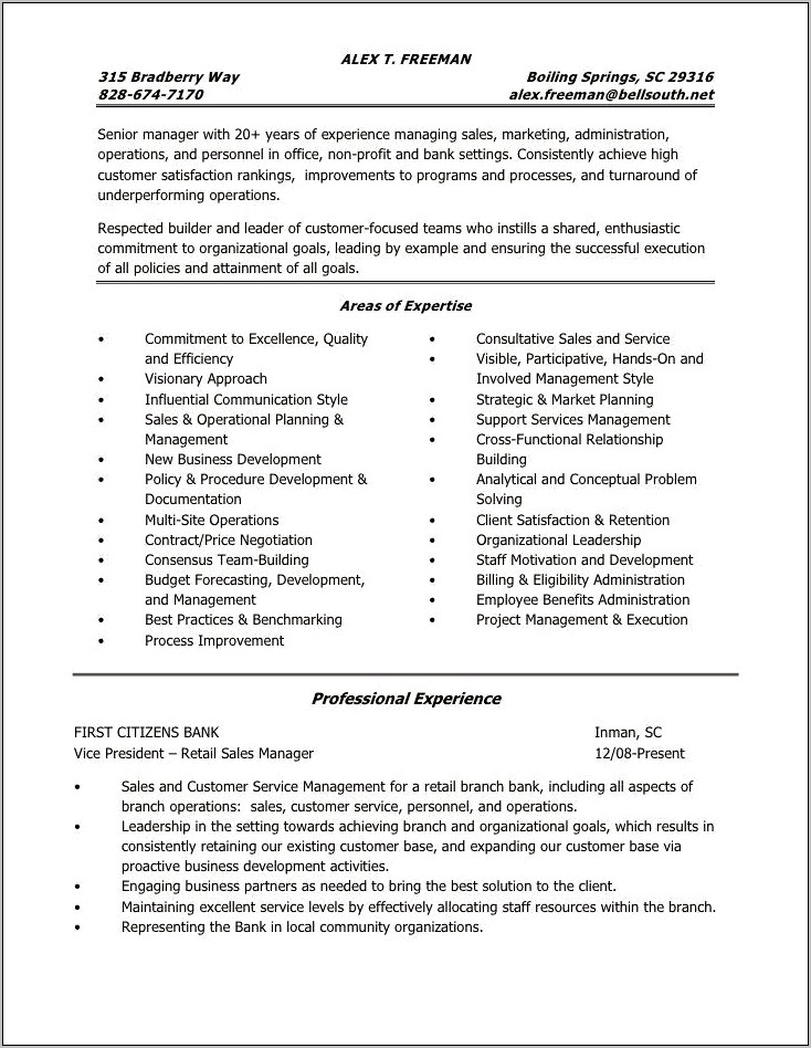 Project Management Resume Objective Examples