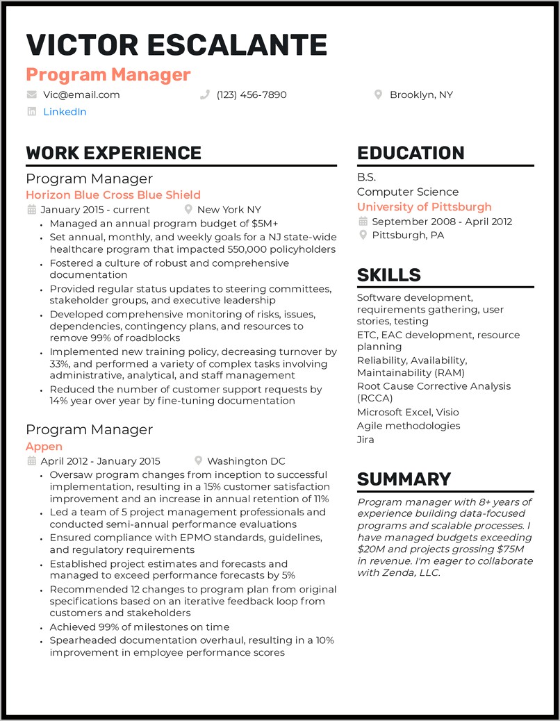 Project Support Officer Resume Examples