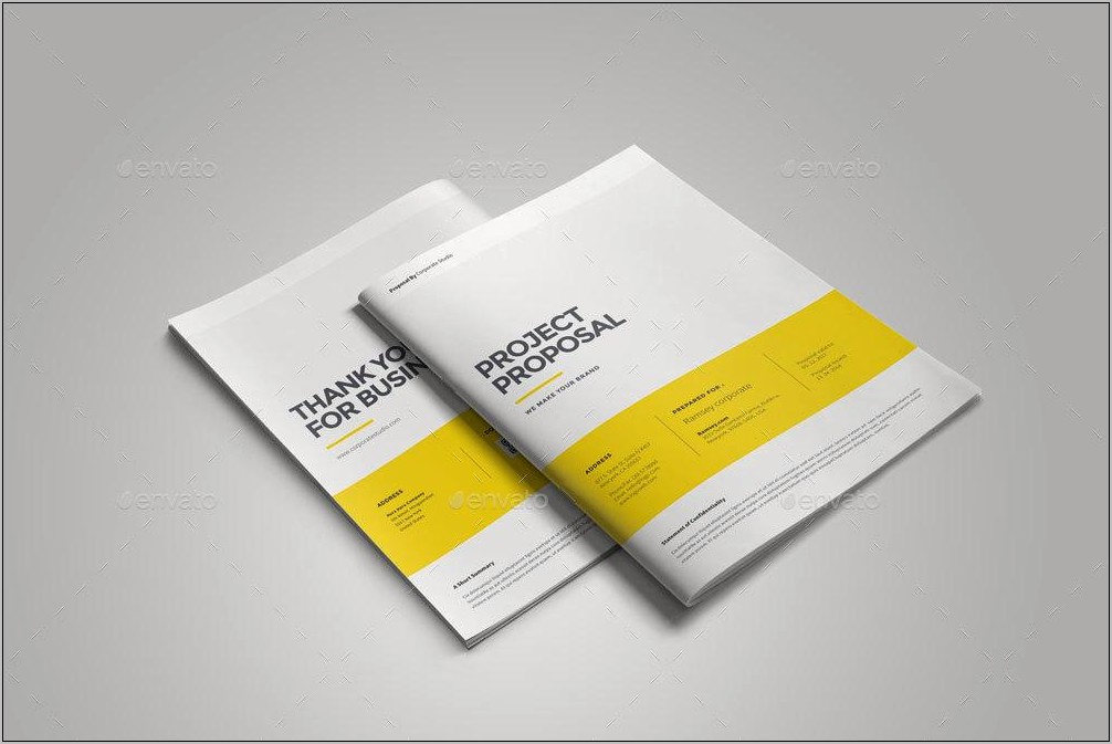 Proposal Template Design Psd Free Download