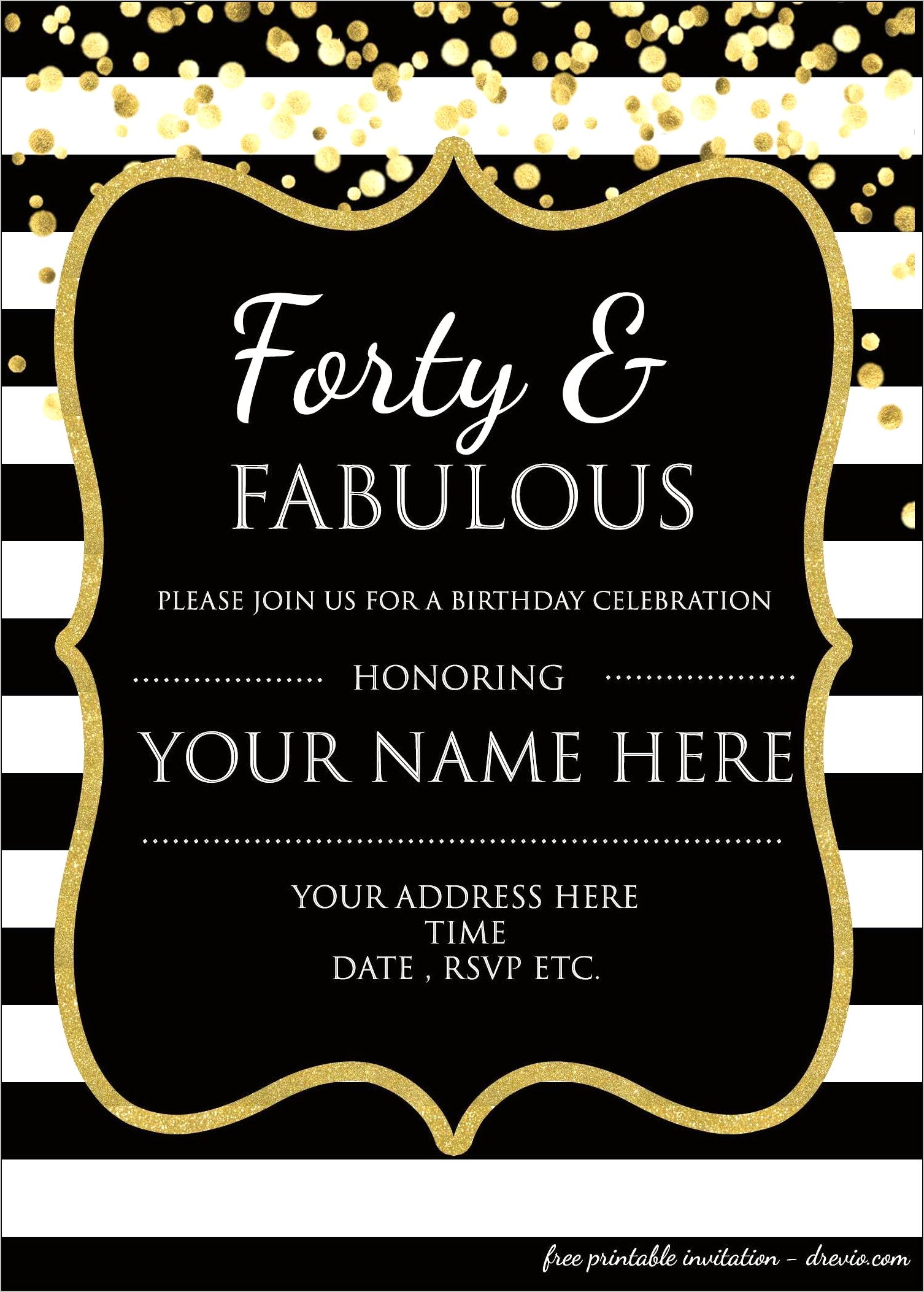 Psd Birthday Invitation Templates Free Download