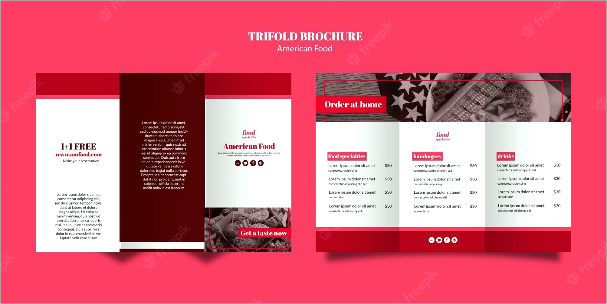 Psd Tri Fold Mockup Template Free Download