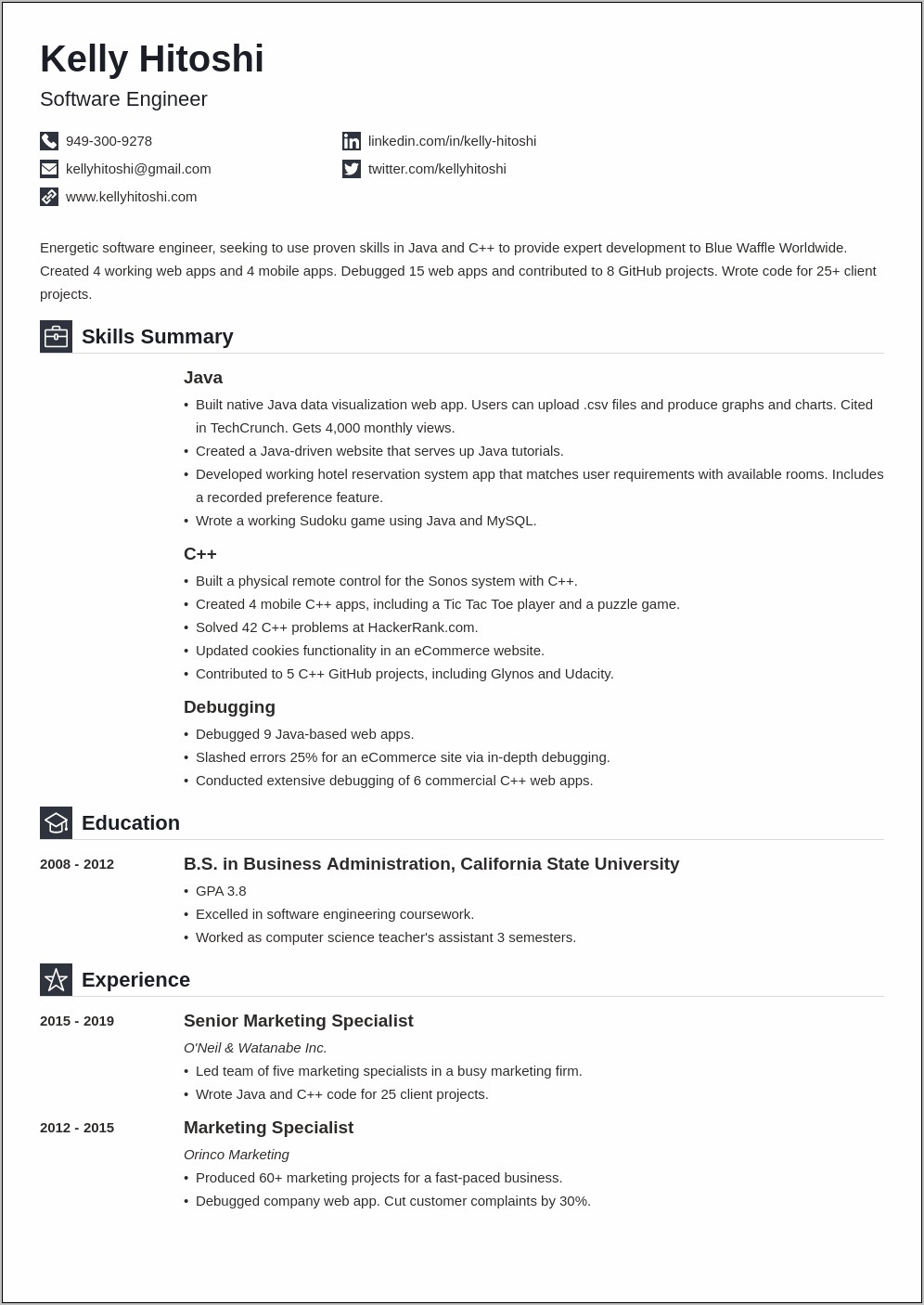 Purchasing Agent Resume Summary Examples