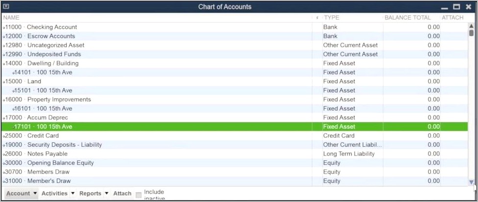 Quickbooks Chart Of Accounts Template Download