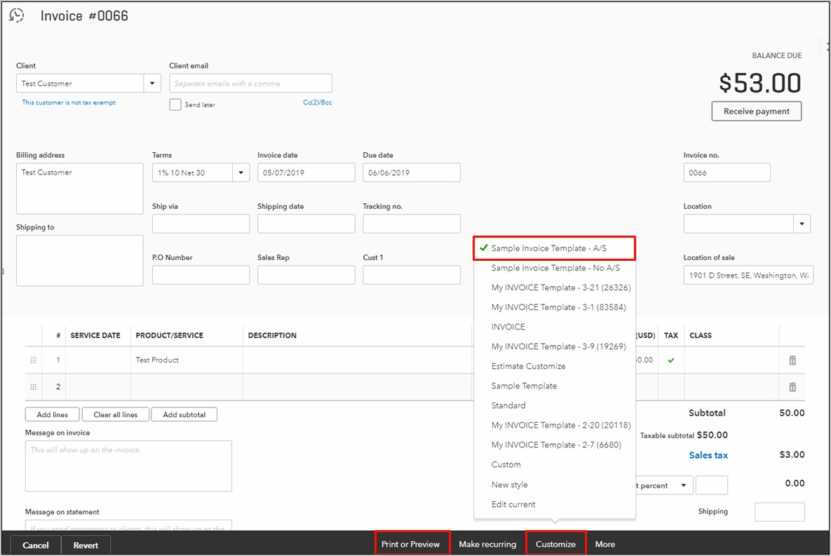 Quickbooks Multi User Invoice Template Download