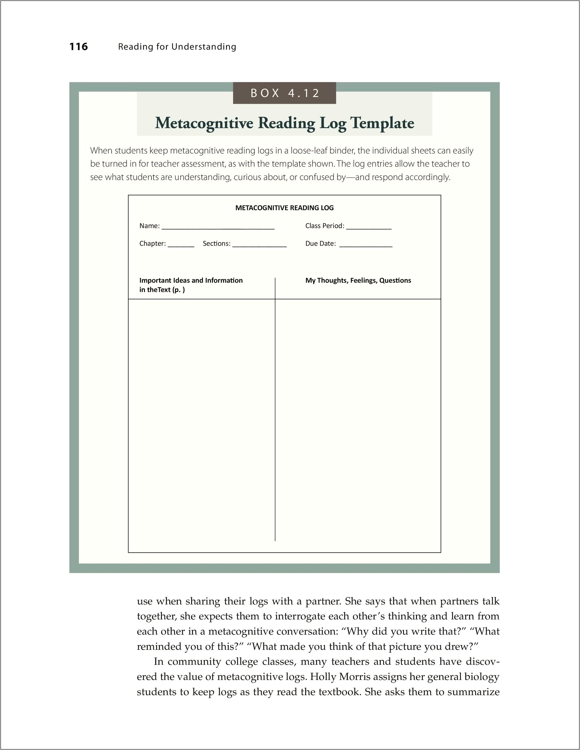 Reading Log Template Free Technology For Teachers