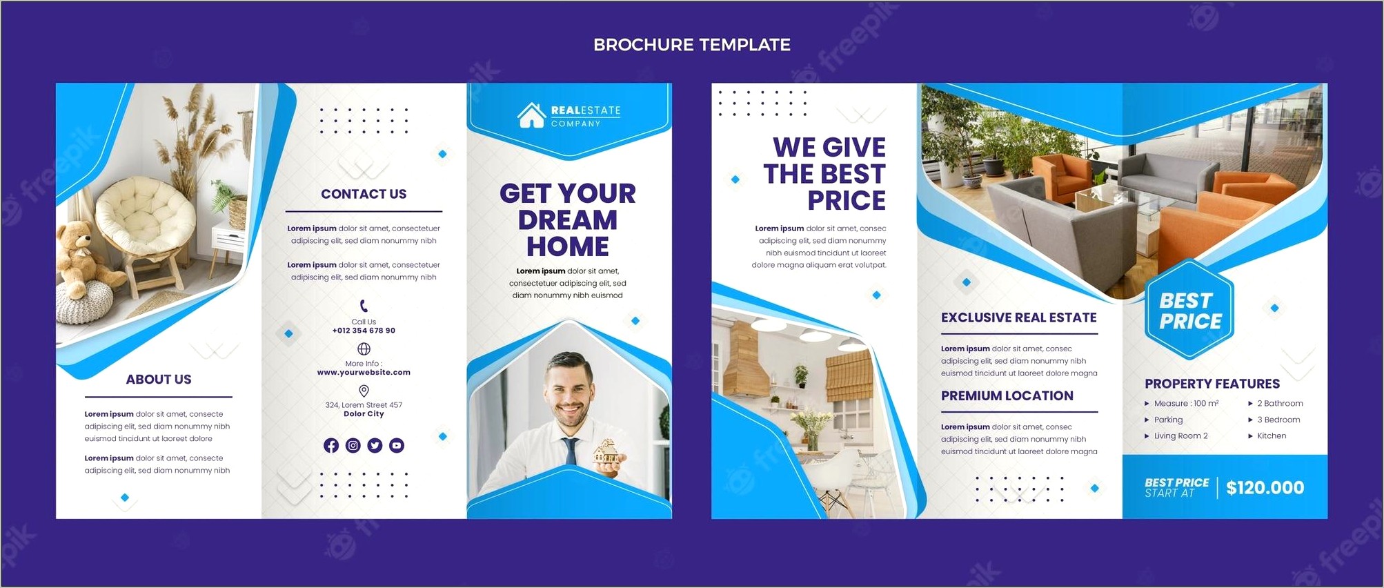 Real Estate Brochure Template Psd Free Download