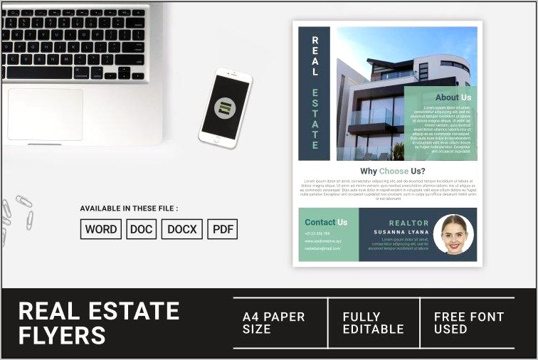 Real Estate Flyer Template Microsoft Word Free