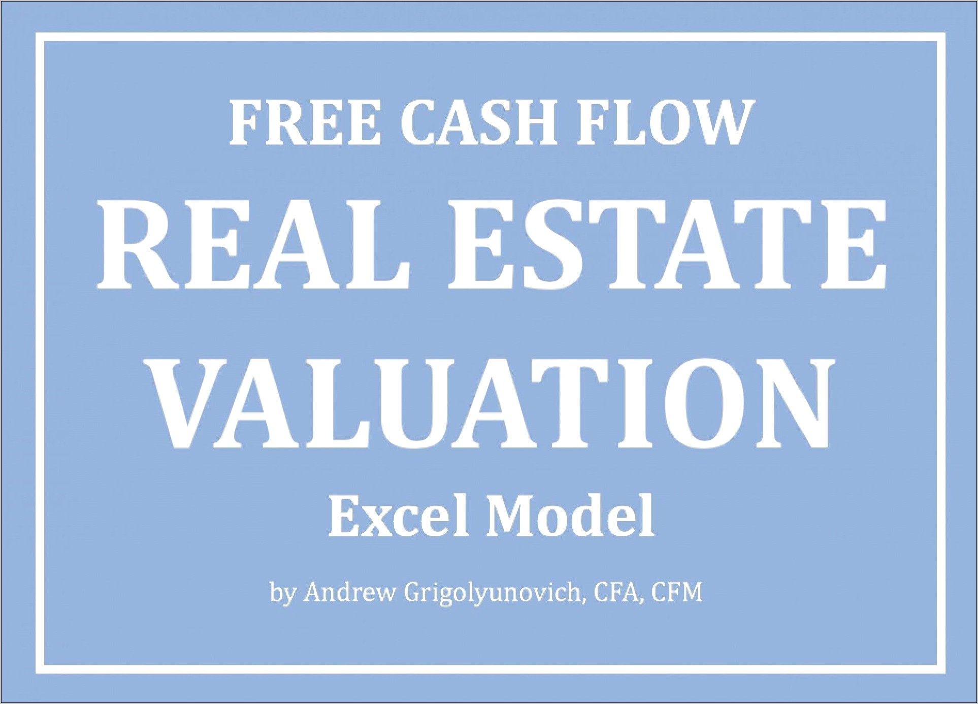 Real Estate Free Cash Flow Excel Template