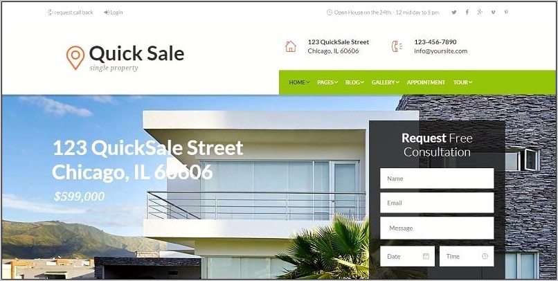 Real Estate Html5 & Css3 Template Free Download