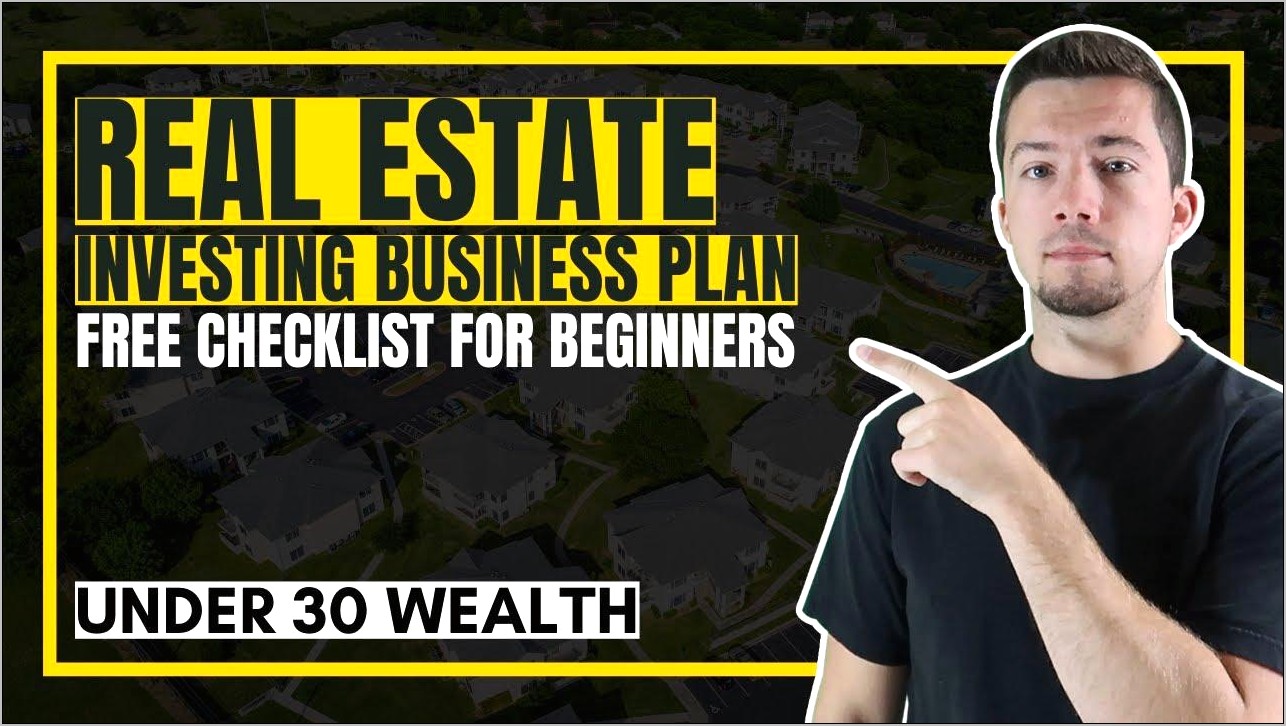 Real Estate Investing Business Plan Template Free