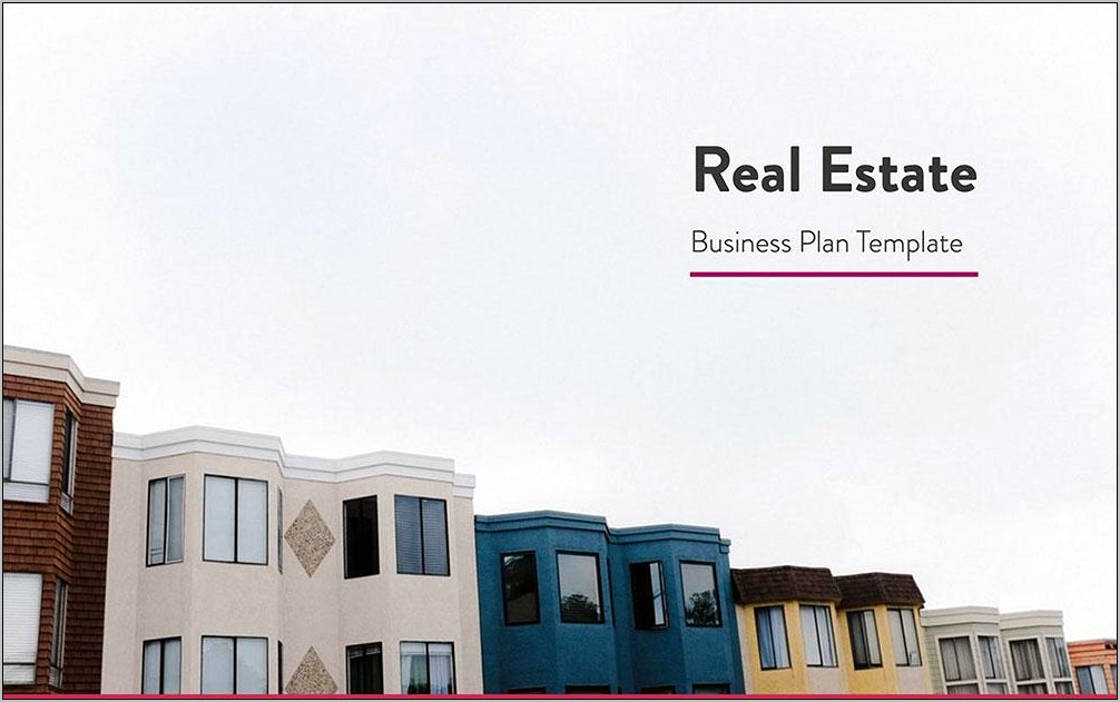 Real Estate Investment Business Plan Template Word Free