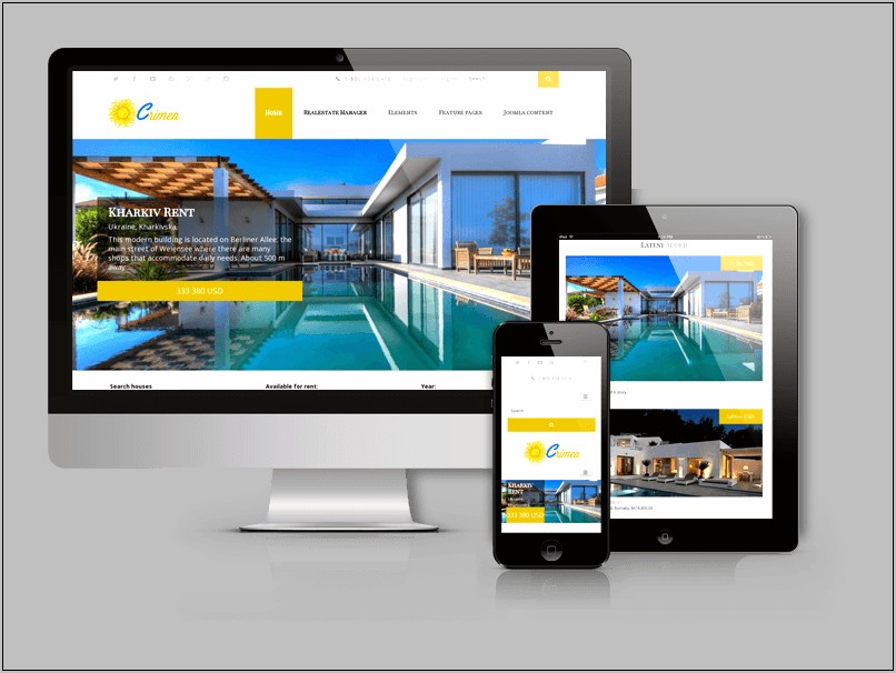 Real Estate Template Joomla 3.x Free